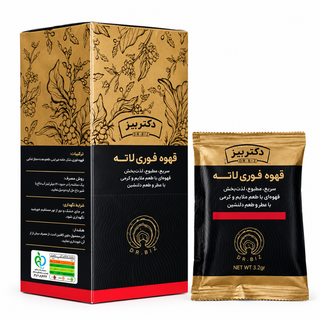 قهوه لاته با قارچ گانودرما ۲۰ عددی