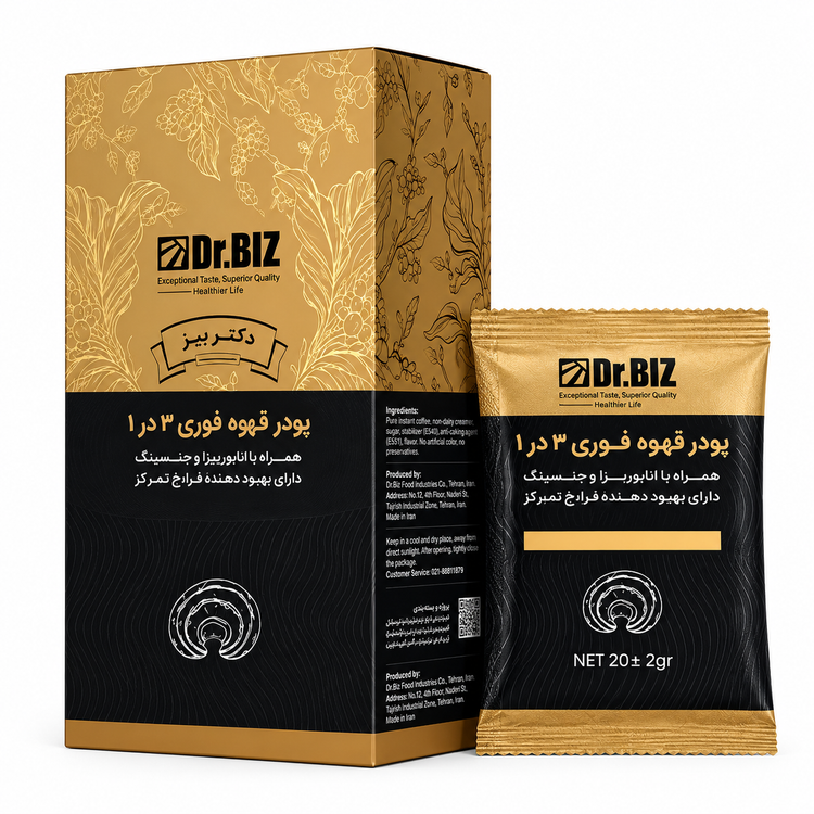 قهوه ماسالا با قارچ گانودرما ۲۰ عددی