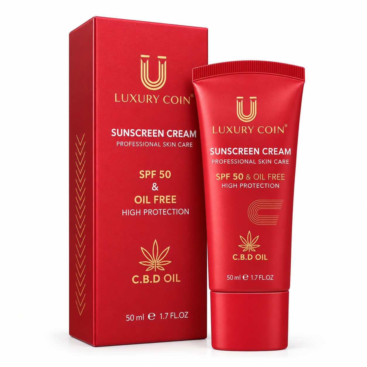 کرم ضد آفتاب spf ۵۰ لاکچری کوین