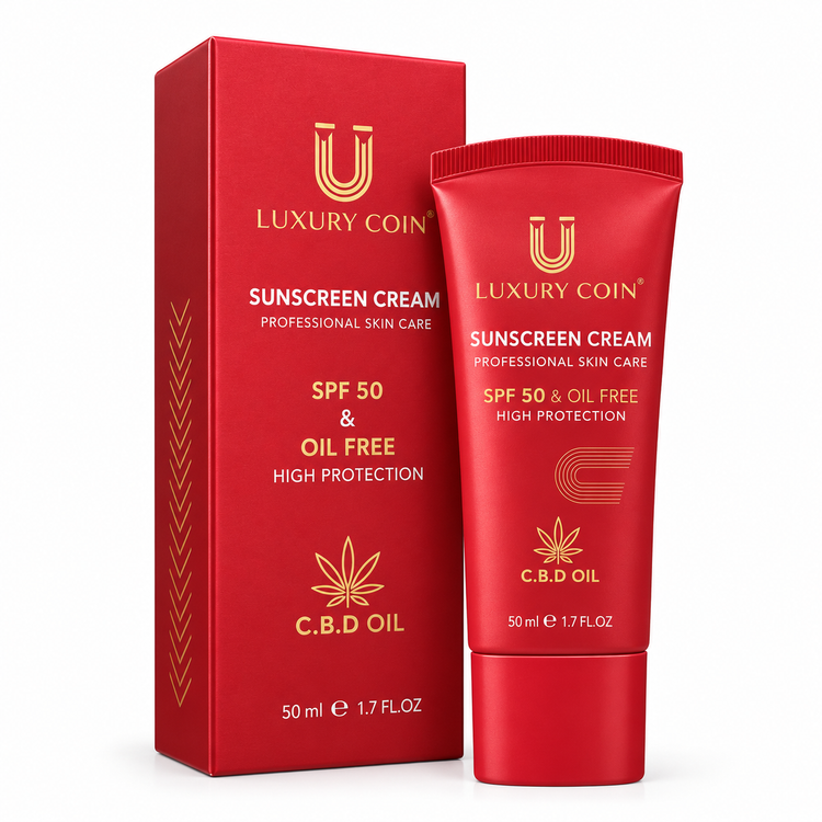 کرم ضد آفتاب spf ۵۰ لاکچری کوین